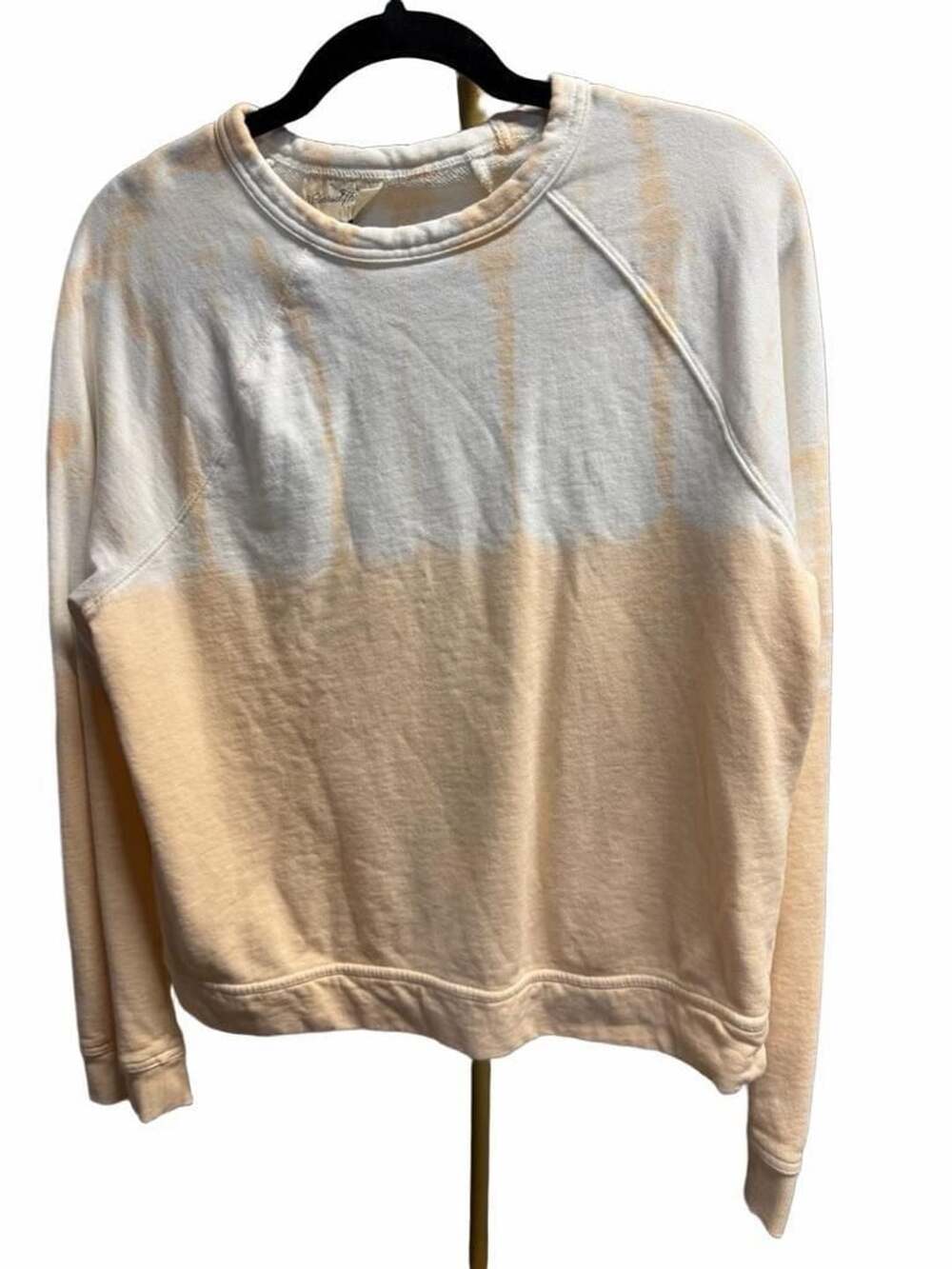 019 Universal Thread Women's Orange and White Tie-Dye Crewneck Sweatshirt Size S